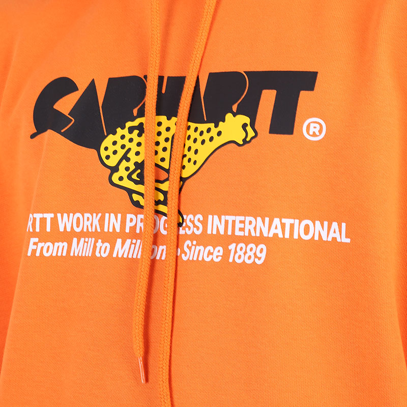 мужская оранжевая толстовка Carhartt WIP Hooded Runner Sweat I029941-hokkaido - цена, описание, фото 2